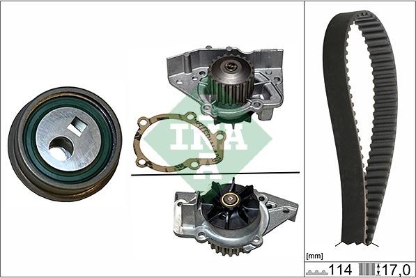 INA 530 0257 30 - Pompe à eau + kit de courroie de distribution cwaw.fr