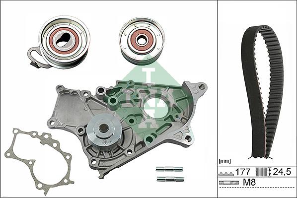 INA 530 0269 30 - Pompe à eau + kit de courroie de distribution cwaw.fr