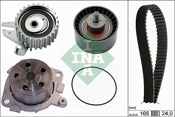 INA 530 0226 30 - Pompe à eau + kit de courroie de distribution cwaw.fr