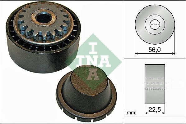 INA 531 0854 10 - Poulie renvoi / transmission, courroie trapézoïdale à nervures cwaw.fr