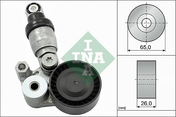 INA 533 0129 10 - Tendeur de courroie, courroie trapézoïdale à nervures cwaw.fr