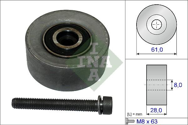 INA 532 0472 10 - Poulie renvoi / transmission, courroie de distribution cwaw.fr