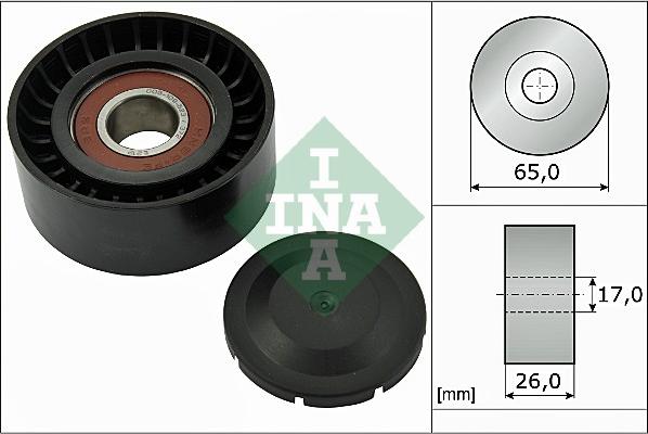 INA 532 0557 10 - Poulie renvoi / transmission, courroie trapézoïdale à nervures cwaw.fr