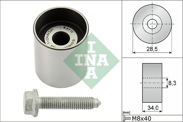 INA 532 0197 10 - Poulie renvoi / transmission, courroie de distribution cwaw.fr