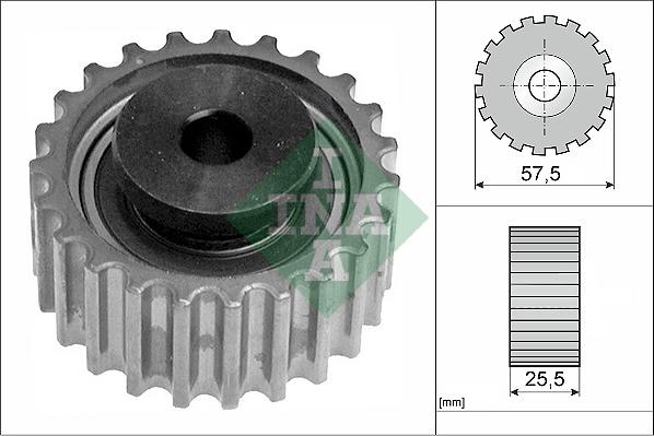 INA 532 0387 20 - Poulie renvoi / transmission, courroie de distribution cwaw.fr