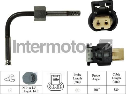 INTERMOTOR 27099 - Capteur, température des gaz cwaw.fr