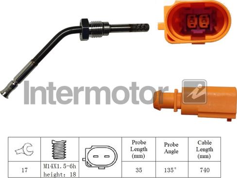 INTERMOTOR 27059 - Capteur, température des gaz cwaw.fr