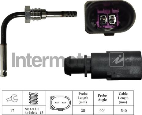 INTERMOTOR 27081 - Capteur, température des gaz cwaw.fr