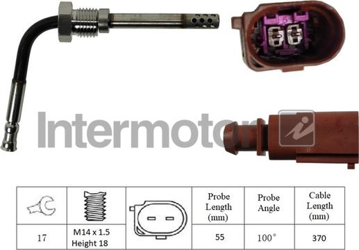 INTERMOTOR 27079 - Capteur, température des gaz cwaw.fr