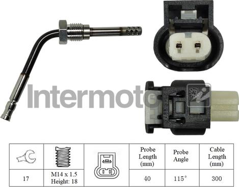 INTERMOTOR 27334 - Capteur, température des gaz cwaw.fr
