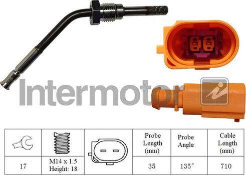 INTERMOTOR 27323 - Capteur, température des gaz cwaw.fr