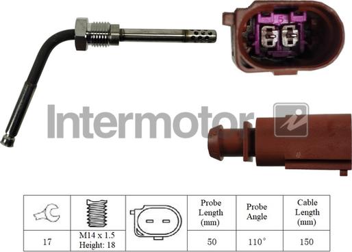 INTERMOTOR 27265 - Capteur, température des gaz cwaw.fr