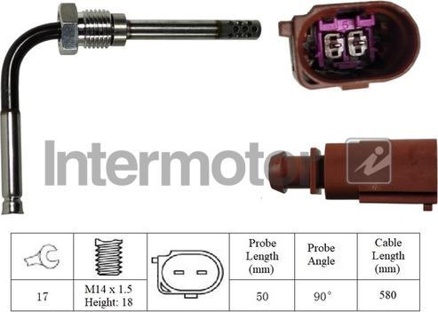 INTERMOTOR 27270 - Capteur, température des gaz cwaw.fr