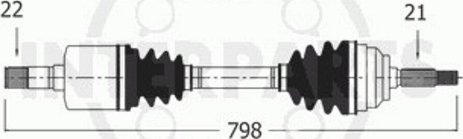 InterParts CT816208 - Arbre de transmission cwaw.fr