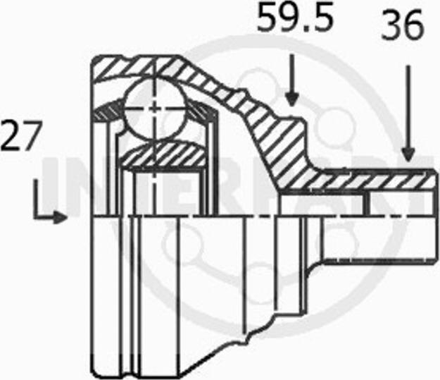 InterParts OJ1451 - Jeu de joints, arbre de transmission cwaw.fr