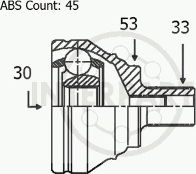 InterParts OJ-1792 - Jeu de joints, arbre de transmission cwaw.fr