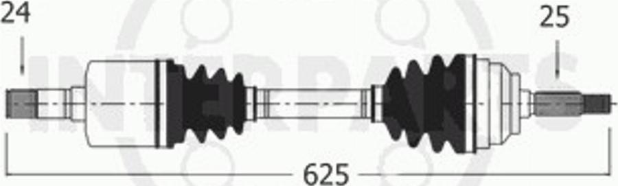 InterParts PG-8-33-107 - Arbre de transmission cwaw.fr