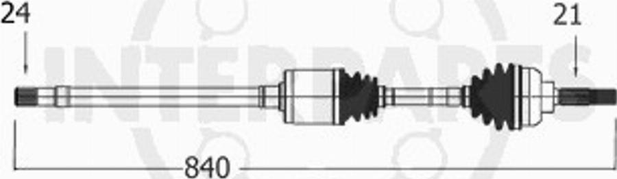 InterParts PG-8-33-216 - Arbre de transmission cwaw.fr