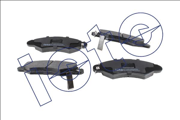 IOTO 10901-30204 - Kit de plaquettes de frein, frein à disque cwaw.fr