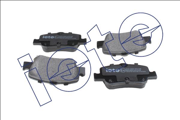 IOTO 10101-30207 - Kit de plaquettes de frein, frein à disque cwaw.fr