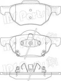 IPS Parts IBD-1488 - Kit de plaquettes de frein, frein à disque cwaw.fr