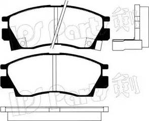 IPS Parts IBD-1529 - Kit de plaquettes de frein, frein à disque cwaw.fr