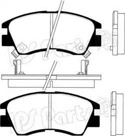 IPS Parts IBD-1527 - Kit de plaquettes de frein, frein à disque cwaw.fr