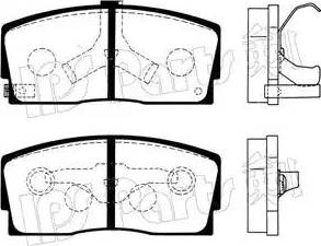 IPS Parts IBD-1606 - Kit de plaquettes de frein, frein à disque cwaw.fr