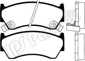 IPS Parts IBD-1191 - Kit de plaquettes de frein, frein à disque cwaw.fr