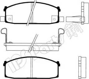 IPS Parts IBD-1141 - Kit de plaquettes de frein, frein à disque cwaw.fr