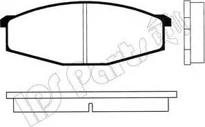 IPS Parts IBD-1134 - Kit de plaquettes de frein, frein à disque cwaw.fr