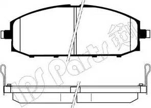 IPS Parts IBD-1178 - Kit de plaquettes de frein, frein à disque cwaw.fr