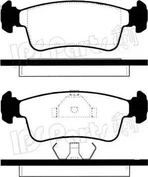 IPS Parts IBD-1898 - Kit de plaquettes de frein, frein à disque cwaw.fr