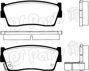 IPS Parts IBD-1806 - Kit de plaquettes de frein, frein à disque cwaw.fr