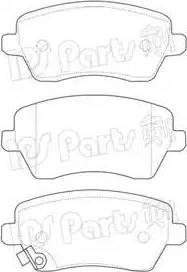 IPS Parts IBD-1884 - Kit de plaquettes de frein, frein à disque cwaw.fr