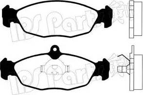 IPS Parts IBD-1390 - Kit de plaquettes de frein, frein à disque cwaw.fr