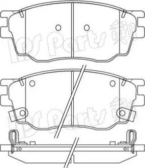 IPS Parts IBD-1365 - Kit de plaquettes de frein, frein à disque cwaw.fr