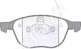 IPS Parts IBD-1366 - Kit de plaquettes de frein, frein à disque cwaw.fr