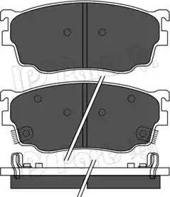 IPS Parts IBD-1367 - Kit de plaquettes de frein, frein à disque cwaw.fr