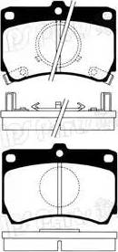 IPS Parts IBD-1326 - Kit de plaquettes de frein, frein à disque cwaw.fr