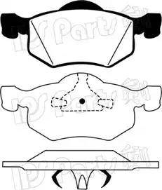 IPS Parts IBD-1322 - Kit de plaquettes de frein, frein à disque cwaw.fr