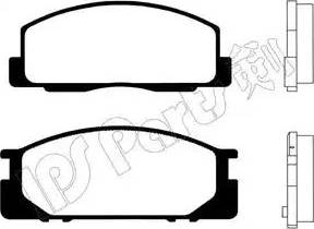 IPS Parts IBD-1242 - Kit de plaquettes de frein, frein à disque cwaw.fr