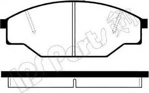 IPS Parts IBD-1247 - Kit de plaquettes de frein, frein à disque cwaw.fr