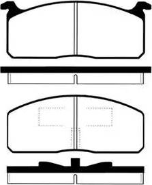 IPS Parts IBD-1253 - Kit de plaquettes de frein, frein à disque cwaw.fr