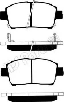 IPS Parts IBD-1203 - Kit de plaquettes de frein, frein à disque cwaw.fr