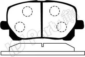 IPS Parts IBD-1213 - Kit de plaquettes de frein, frein à disque cwaw.fr