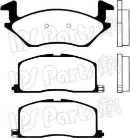 IPS Parts IBD-1284 - Kit de plaquettes de frein, frein à disque cwaw.fr