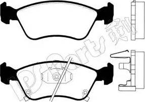 IPS Parts IBD-1282 - Kit de plaquettes de frein, frein à disque cwaw.fr