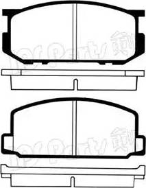 IPS Parts IBD-1287 - Kit de plaquettes de frein, frein à disque cwaw.fr