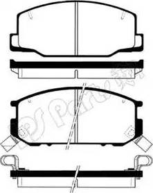 IPS Parts IBD-1231 - Kit de plaquettes de frein, frein à disque cwaw.fr